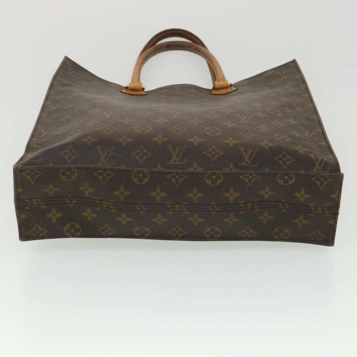 LOUIS VUITTON Monogram Sac Plat Hand Bag M51140 LV Auth 38131