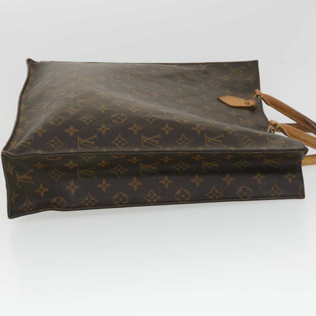 LOUIS VUITTON Monogram Sac Plat Hand Bag M51140 LV Auth 38131