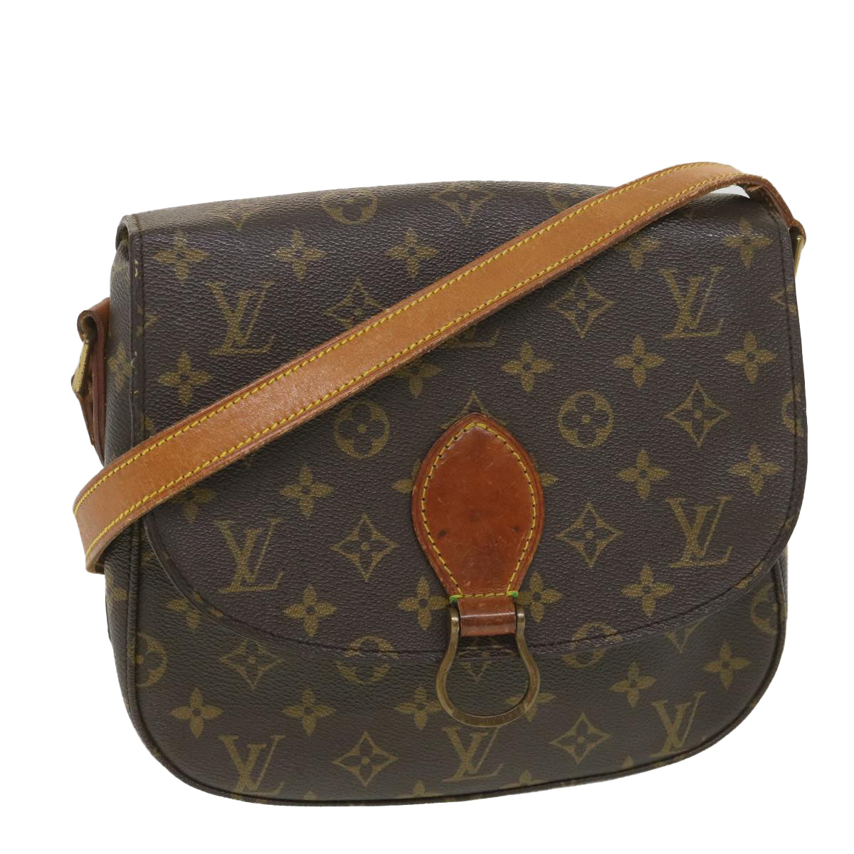 LOUIS VUITTON Monogram Saint Cloud GM Shoulder Bag M51242 LV Auth 38149