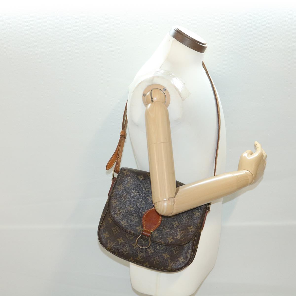 LOUIS VUITTON Monogram Saint Cloud GM Shoulder Bag M51242 LV Auth 38149