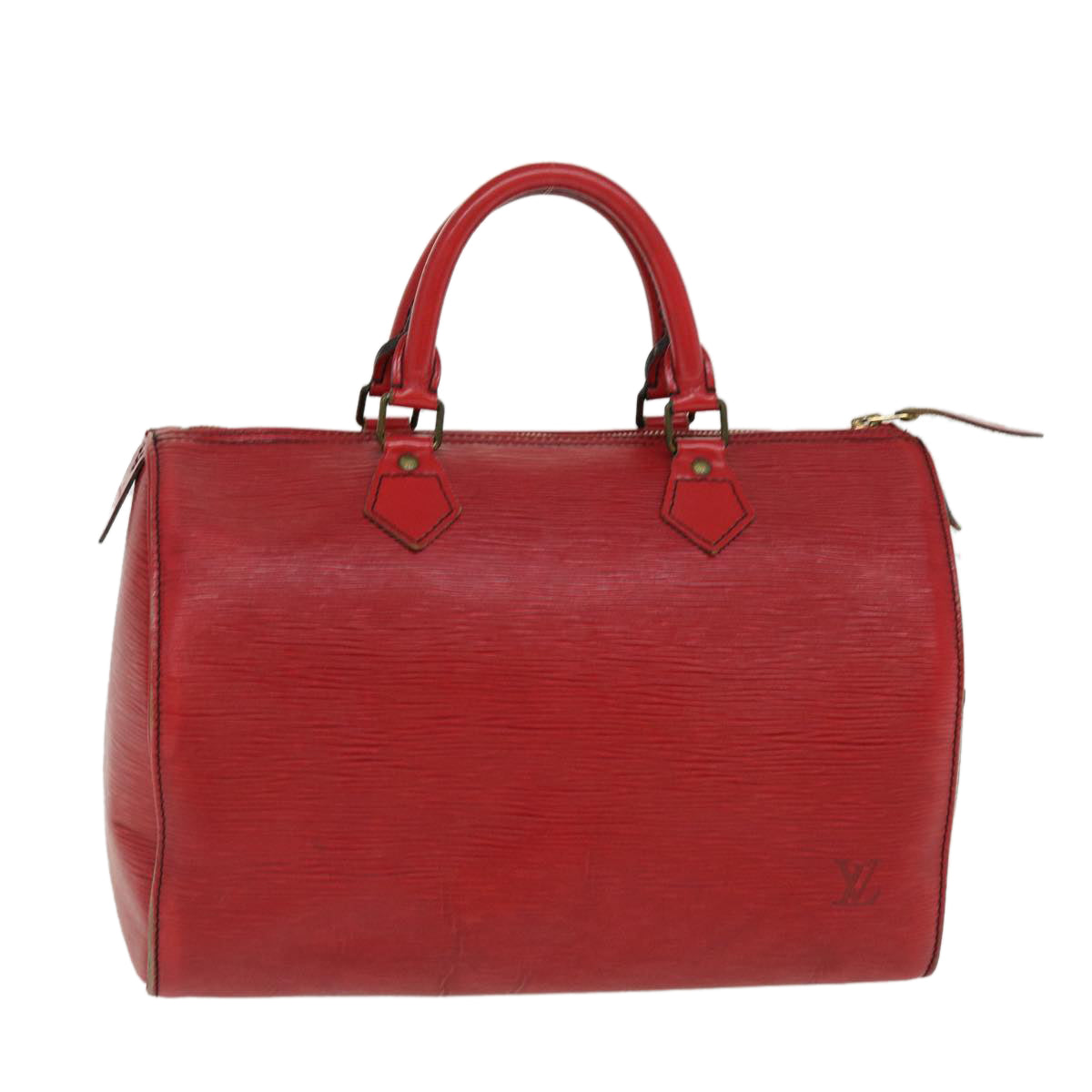 LOUIS VUITTON Epi Speedy 30 Hand Bag Castilian Red M43007 LV Auth 38177