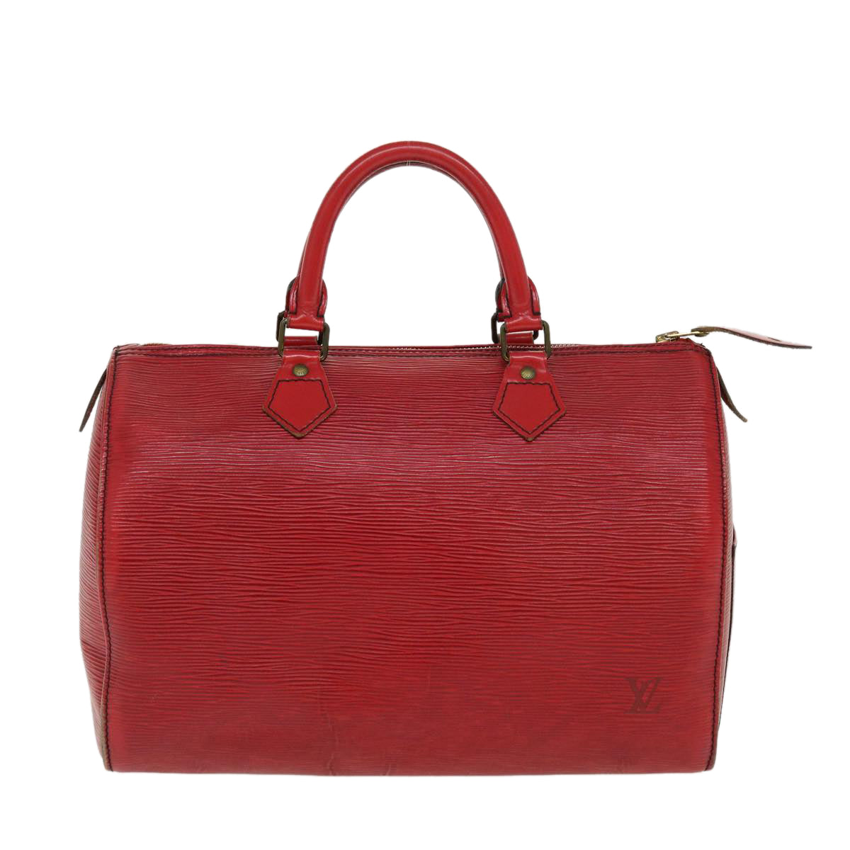 LOUIS VUITTON Epi Speedy 30 Hand Bag Castilian Red M43007 LV Auth 38177