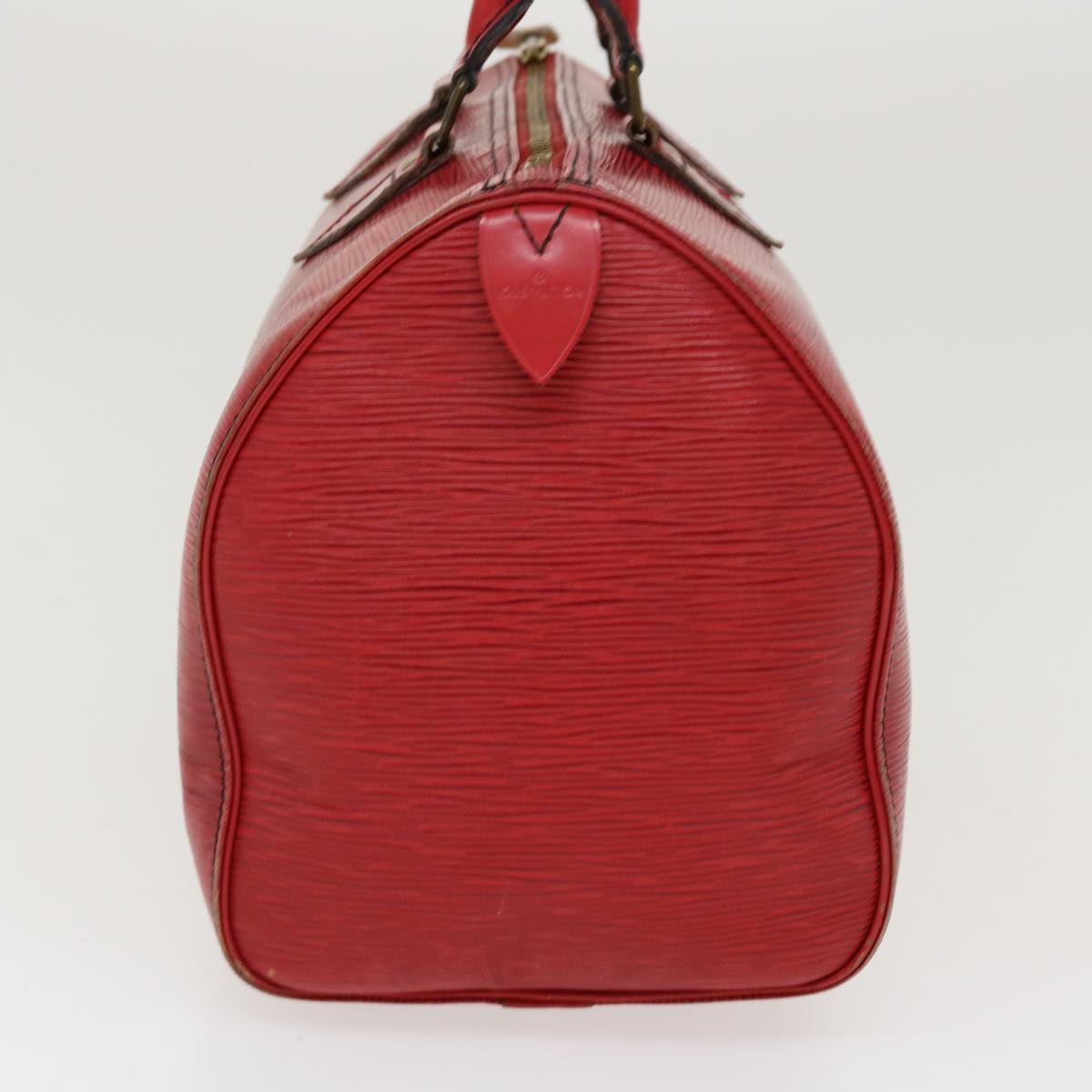 LOUIS VUITTON Epi Speedy 30 Hand Bag Castilian Red M43007 LV Auth 38177