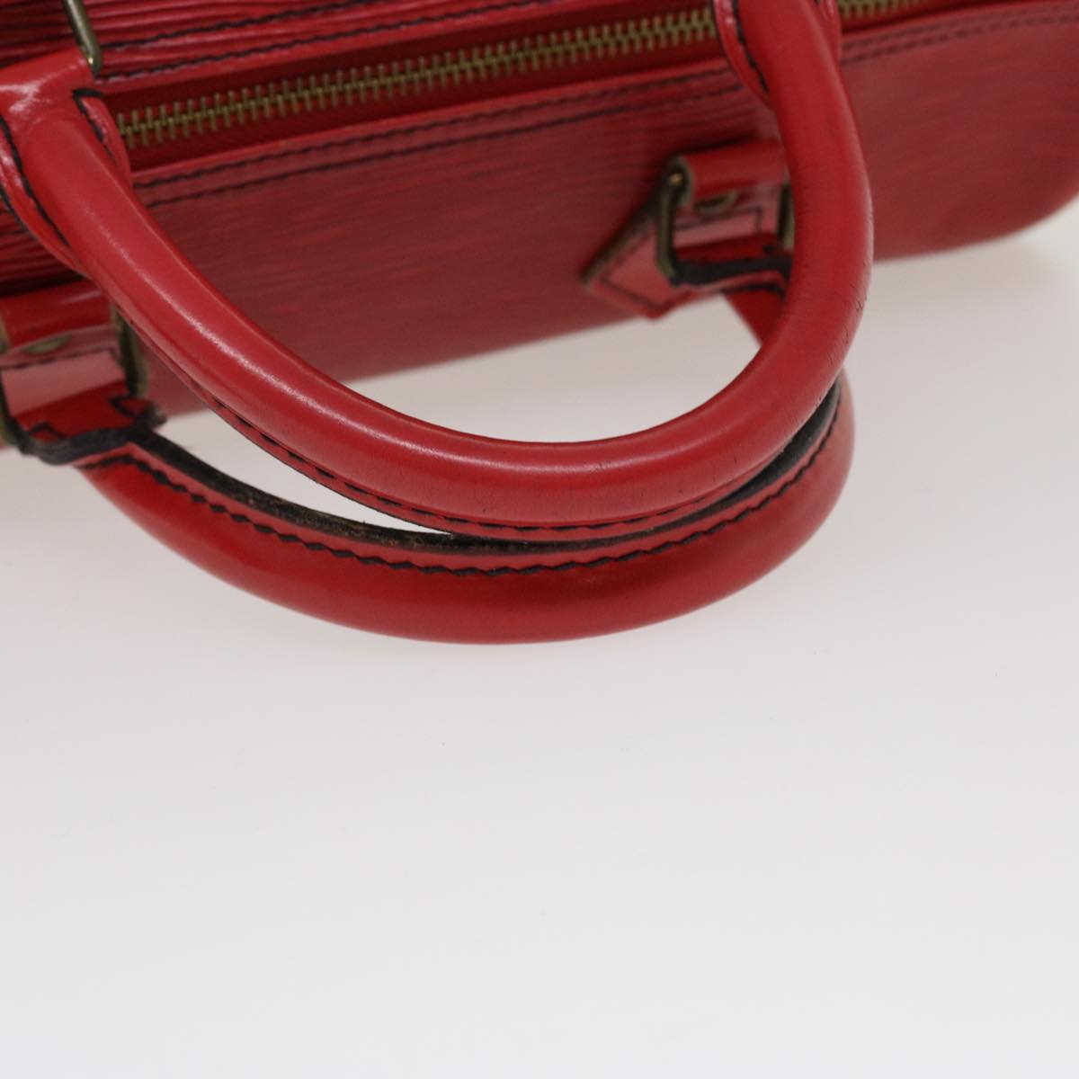 LOUIS VUITTON Epi Speedy 30 Hand Bag Castilian Red M43007 LV Auth 38177