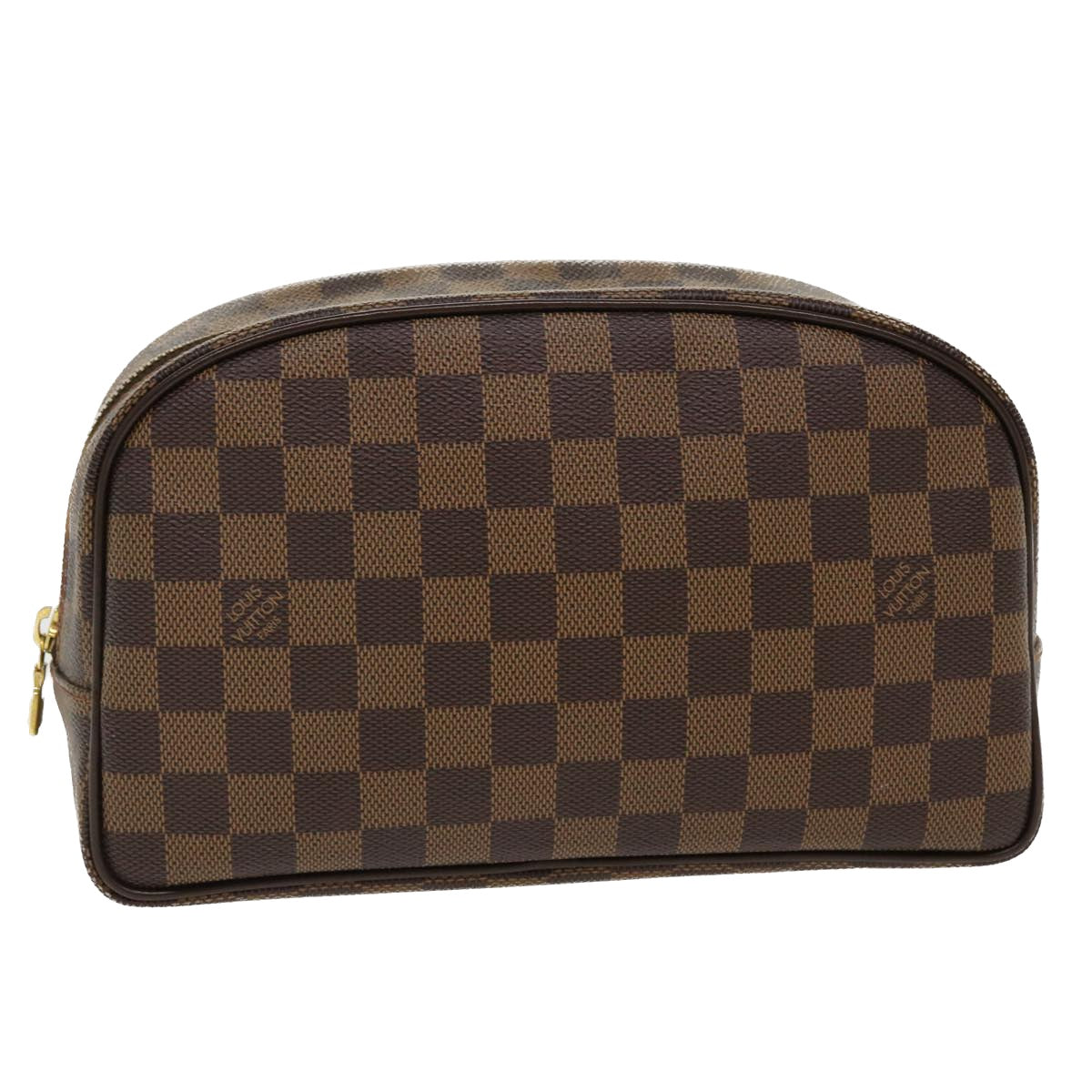 LOUIS VUITTON Damier Ebene Trousse Toilette 25 Clutch Bag N47623 LV Auth 38186