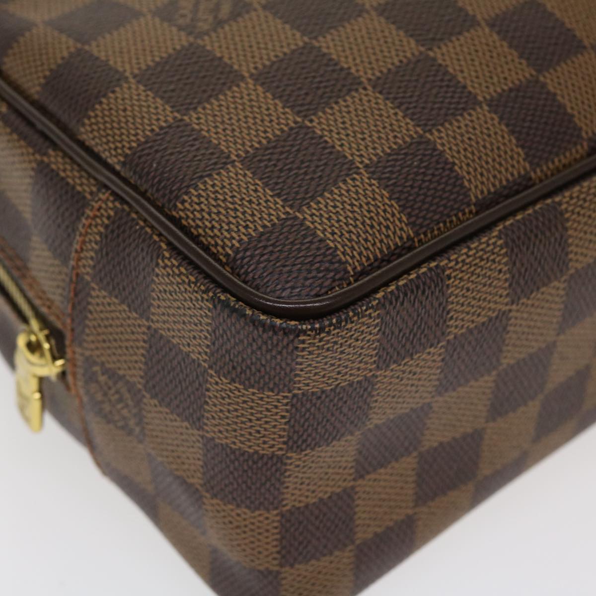 LOUIS VUITTON Damier Ebene Trousse Toilette 25 Clutch Bag N47623 LV Auth 38186