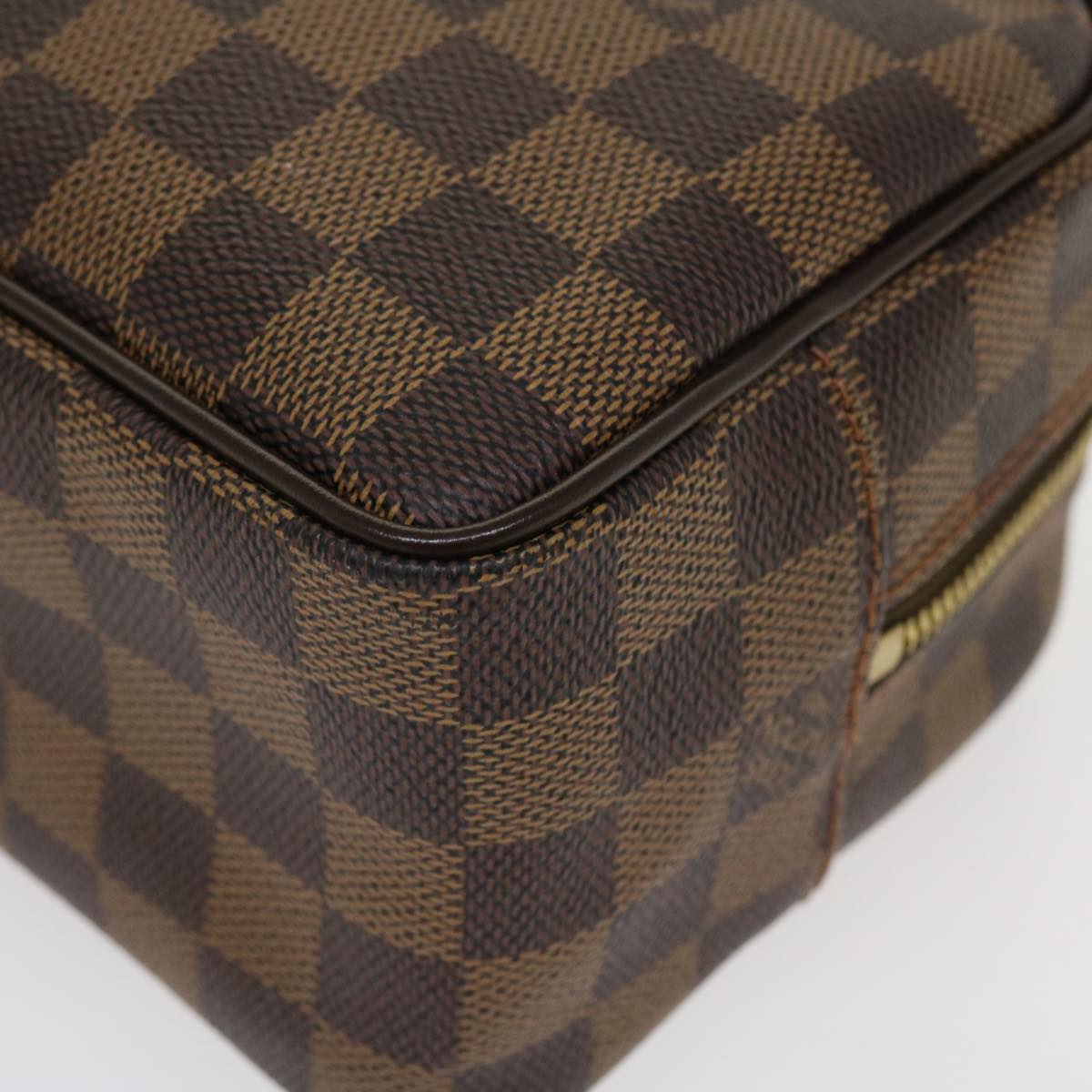 LOUIS VUITTON Damier Ebene Trousse Toilette 25 Clutch Bag N47623 LV Auth 38186