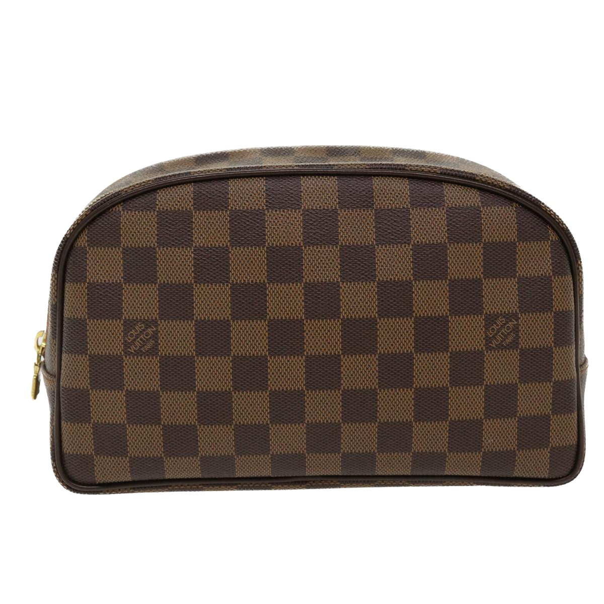 LOUIS VUITTON Damier Ebene Trousse Toilette 25 Clutch Bag N47623 LV Auth 38186