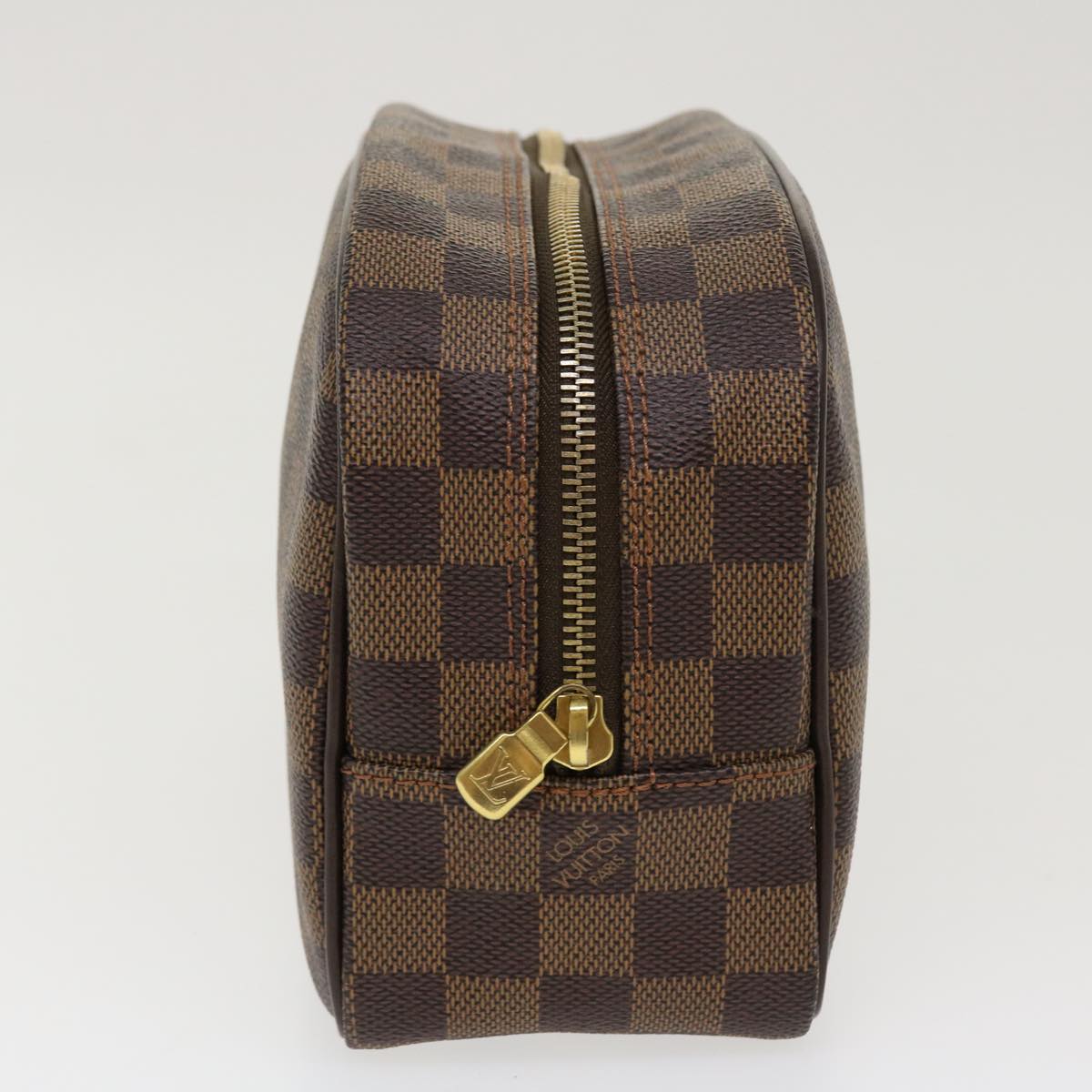 LOUIS VUITTON Damier Ebene Trousse Toilette 25 Clutch Bag N47623 LV Auth 38186