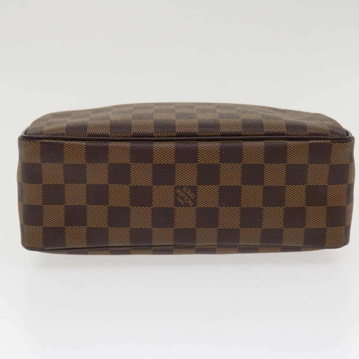 LOUIS VUITTON Damier Ebene Trousse Toilette 25 Clutch Bag N47623 LV Auth 38186