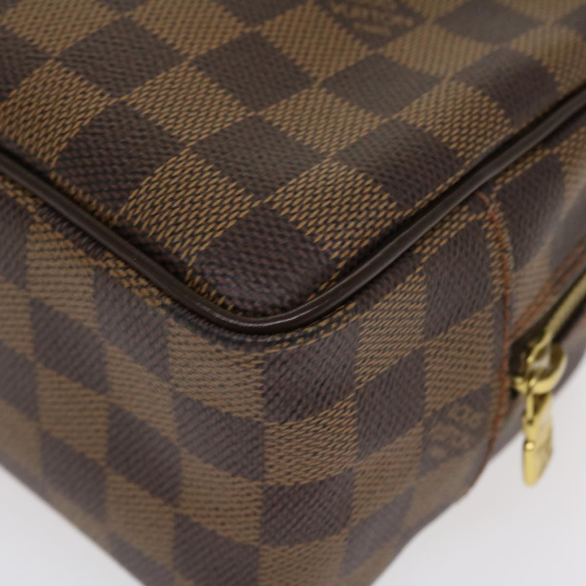 LOUIS VUITTON Damier Ebene Trousse Toilette 25 Clutch Bag N47623 LV Auth 38186