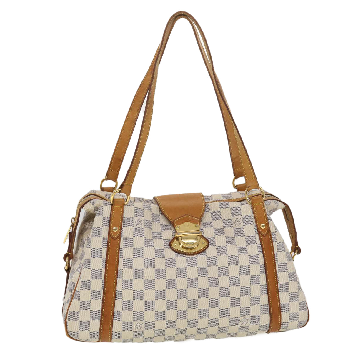 LOUIS VUITTON Damier Azur Stresa PM Tote Bag M51188 LV Auth 38192