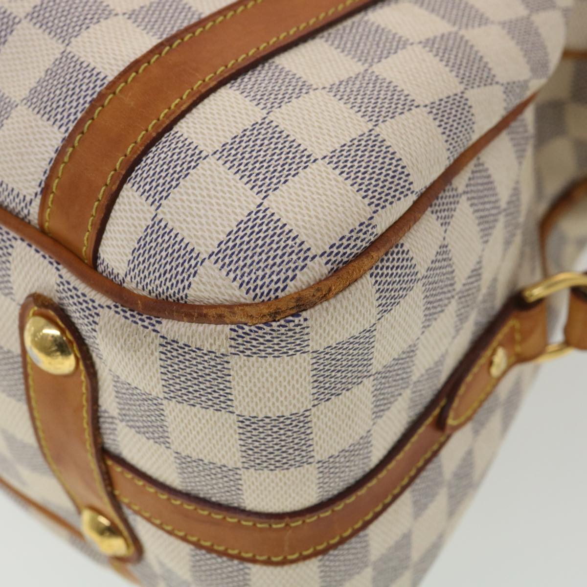 LOUIS VUITTON Damier Azur Stresa PM Tote Bag M51188 LV Auth 38192