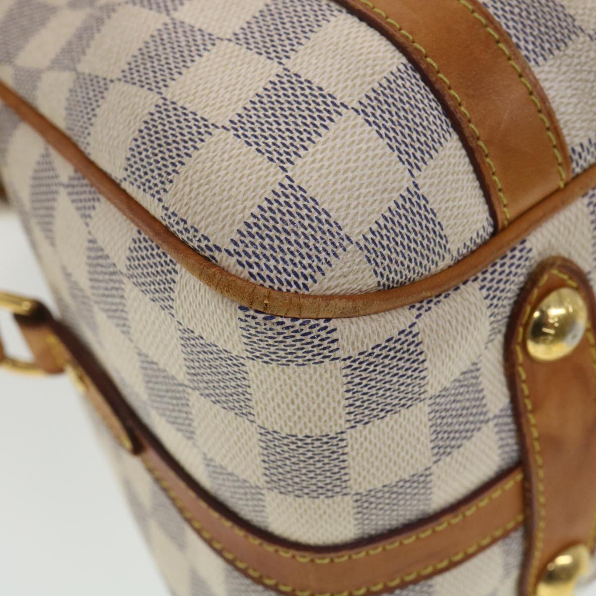 LOUIS VUITTON Damier Azur Stresa PM Tote Bag M51188 LV Auth 38192