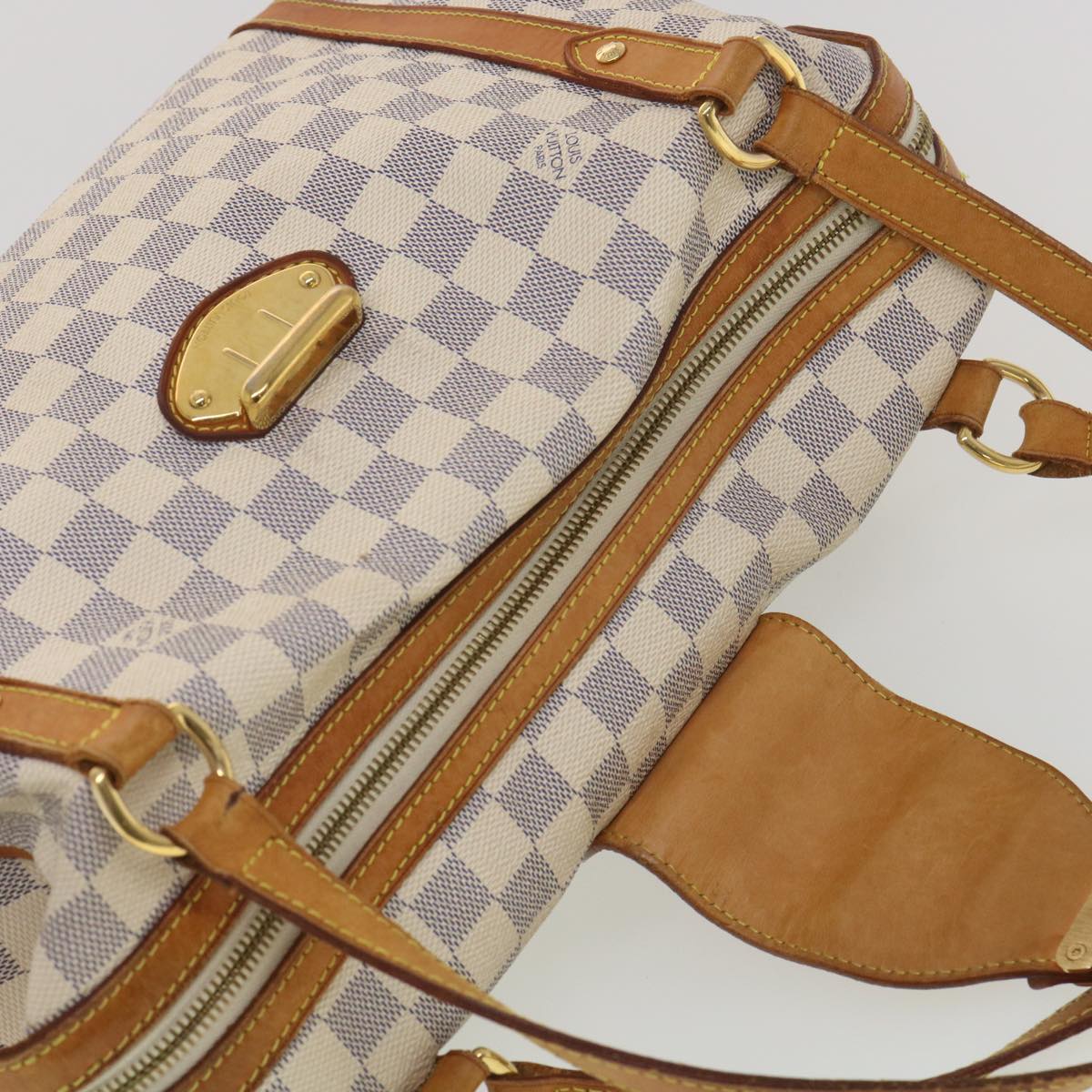 LOUIS VUITTON Damier Azur Stresa PM Tote Bag M51188 LV Auth 38192