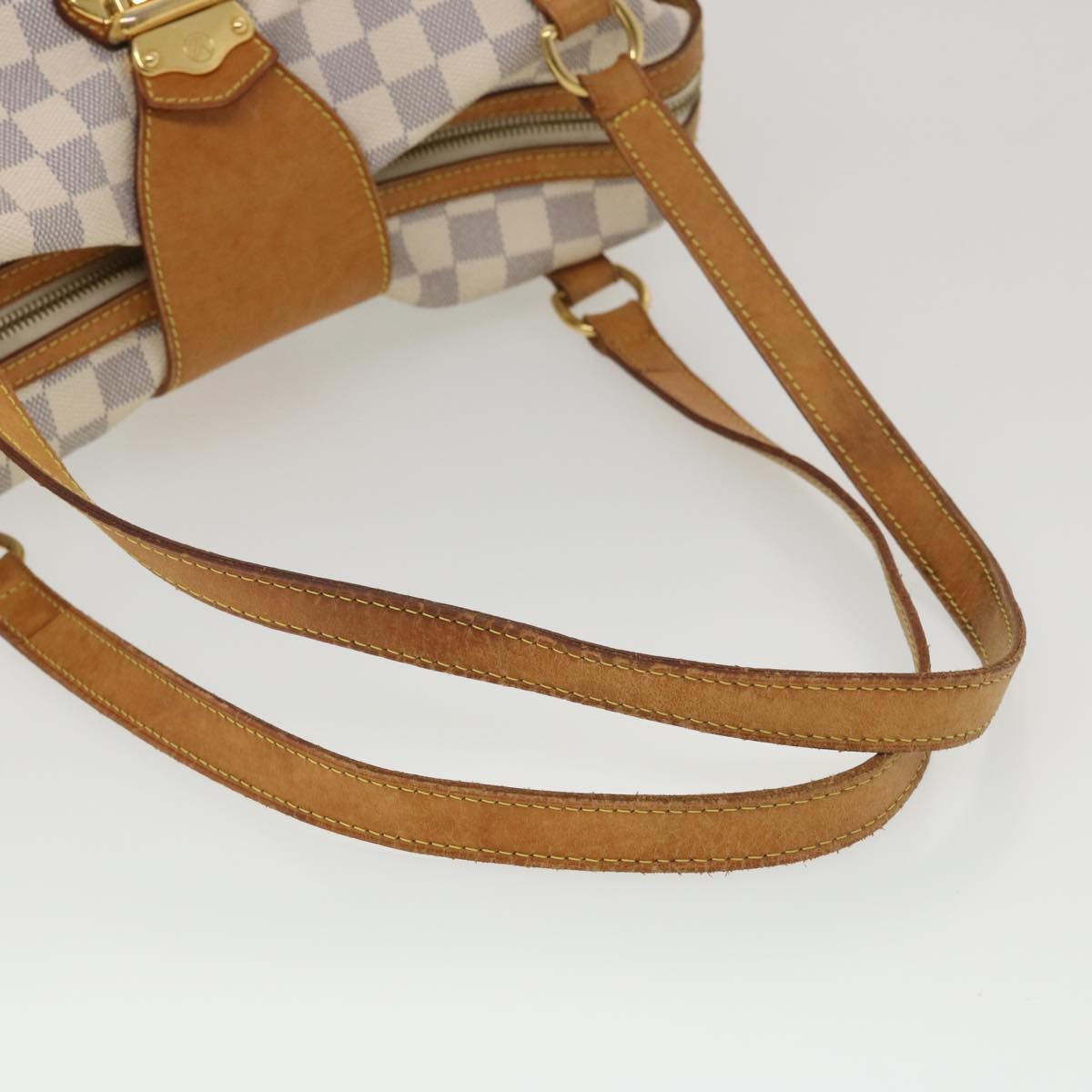 LOUIS VUITTON Damier Azur Stresa PM Tote Bag M51188 LV Auth 38192