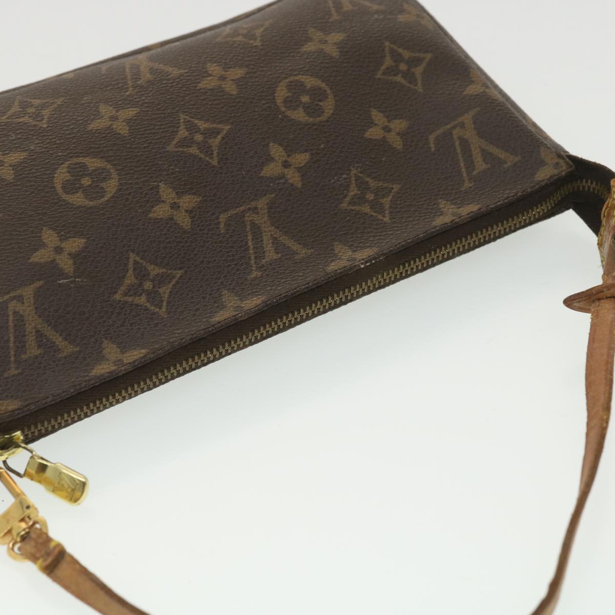 LOUIS VUITTON Monogram Pochette Accessoires Pouch M51980 LV Auth 38202