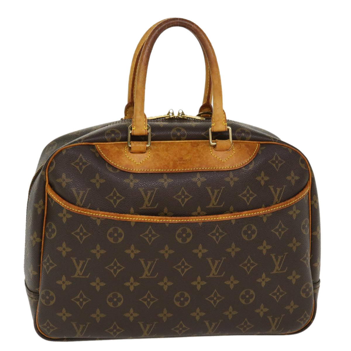 LOUIS VUITTON Monogram Deauville Hand Bag M47270 LV Auth 38240