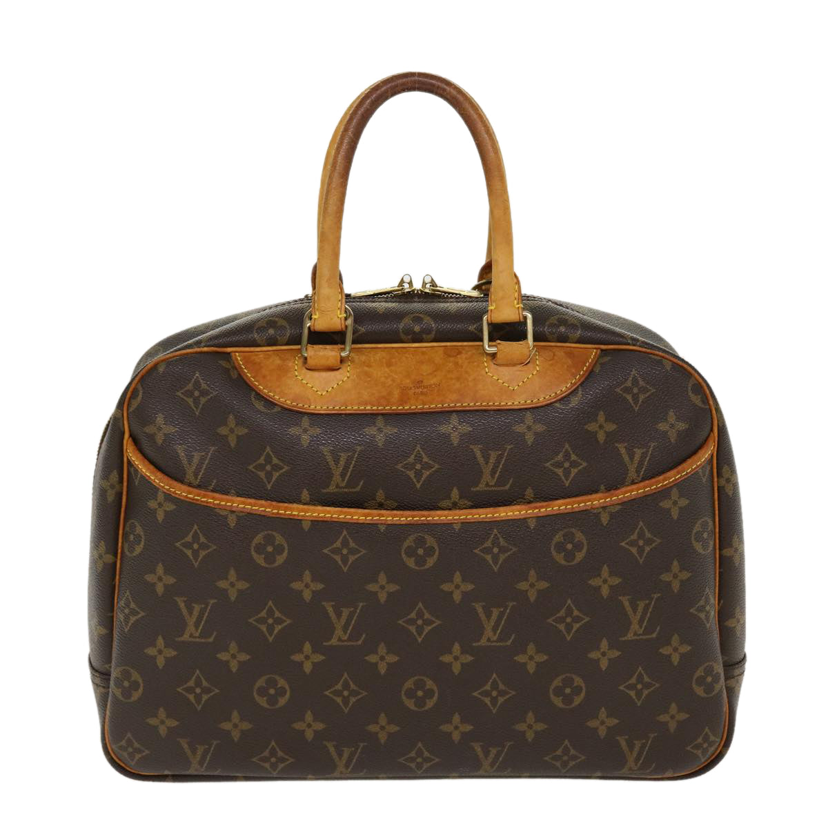 LOUIS VUITTON Monogram Deauville Hand Bag M47270 LV Auth 38240