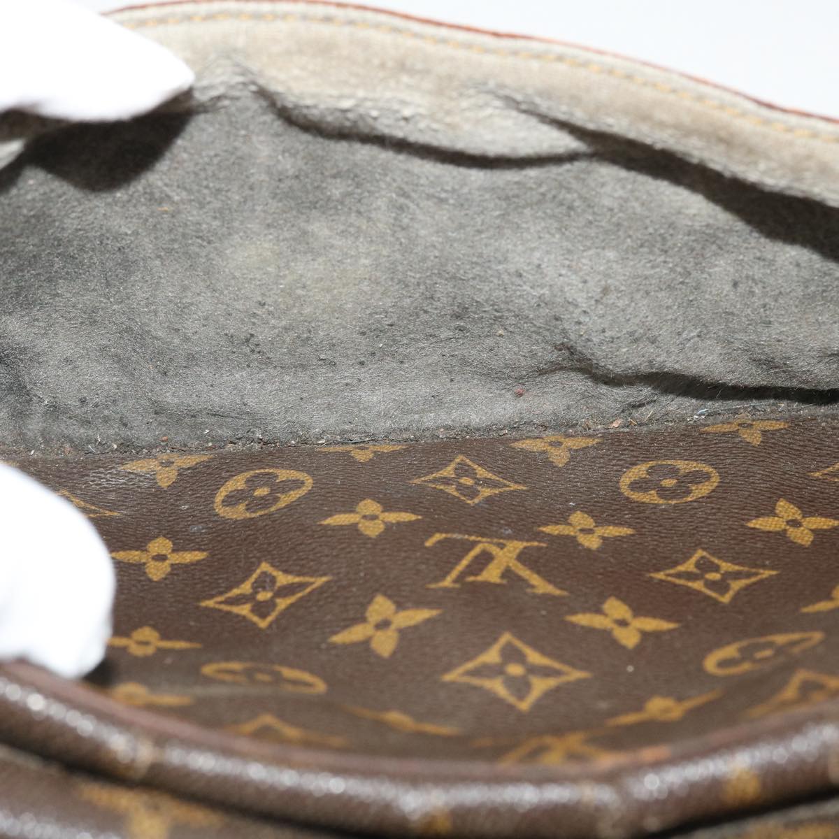 LOUIS VUITTON Monogram Compiegne 28 Clutch Bag M51845 LV Auth 38246