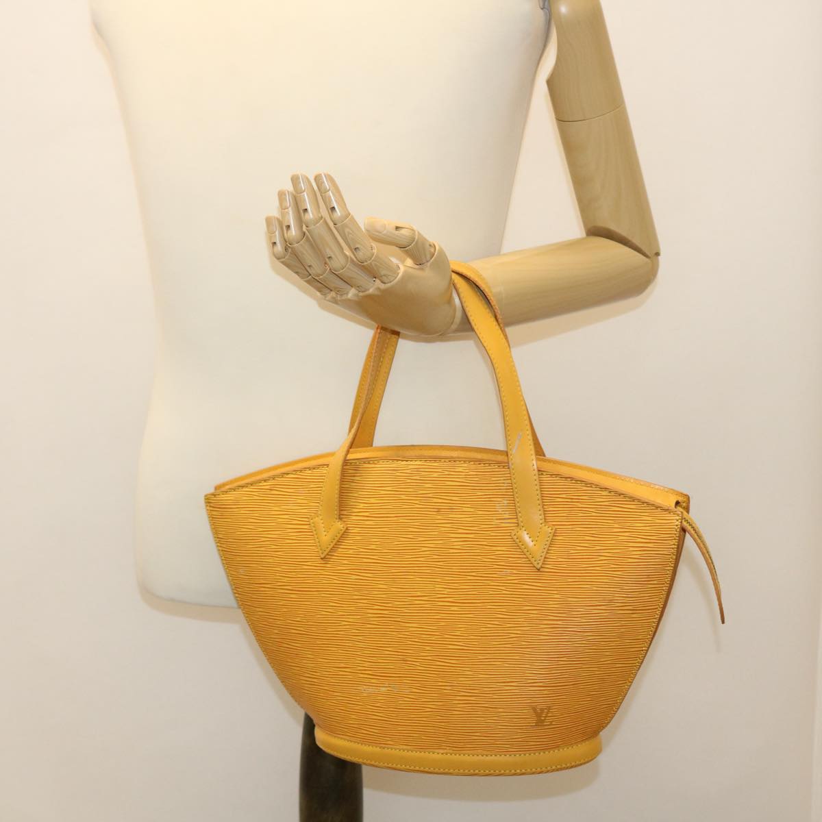 LOUIS VUITTON Epi Saint Jacques Hand Bag Yellow M52279 LV Auth 38253