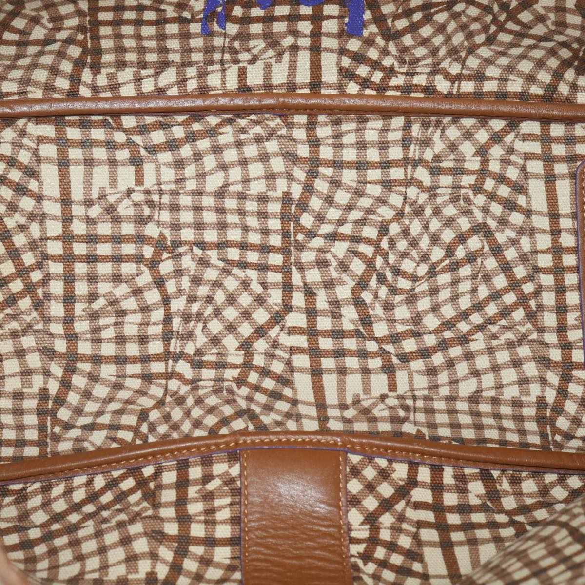 MCM Vicetos Logogram Tote Bag PVC Leather Brown Auth 38266