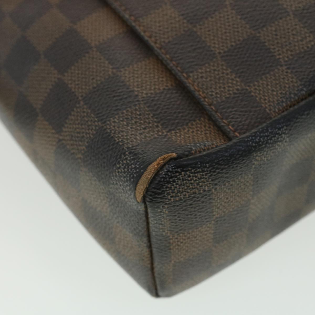 LOUIS VUITTON Damier Ebene Olaf PM Shoulder Bag N41442 LV Auth 38275