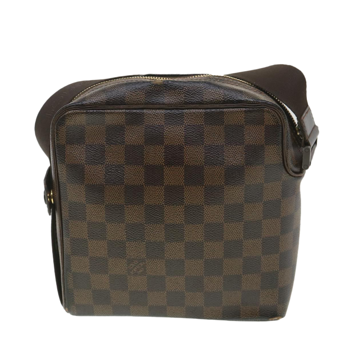 LOUIS VUITTON Damier Ebene Olaf PM Shoulder Bag N41442 LV Auth 38275