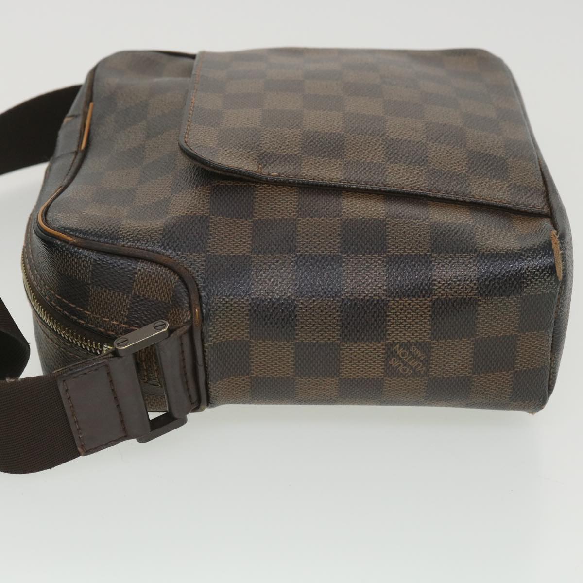 LOUIS VUITTON Damier Ebene Olaf PM Shoulder Bag N41442 LV Auth 38275