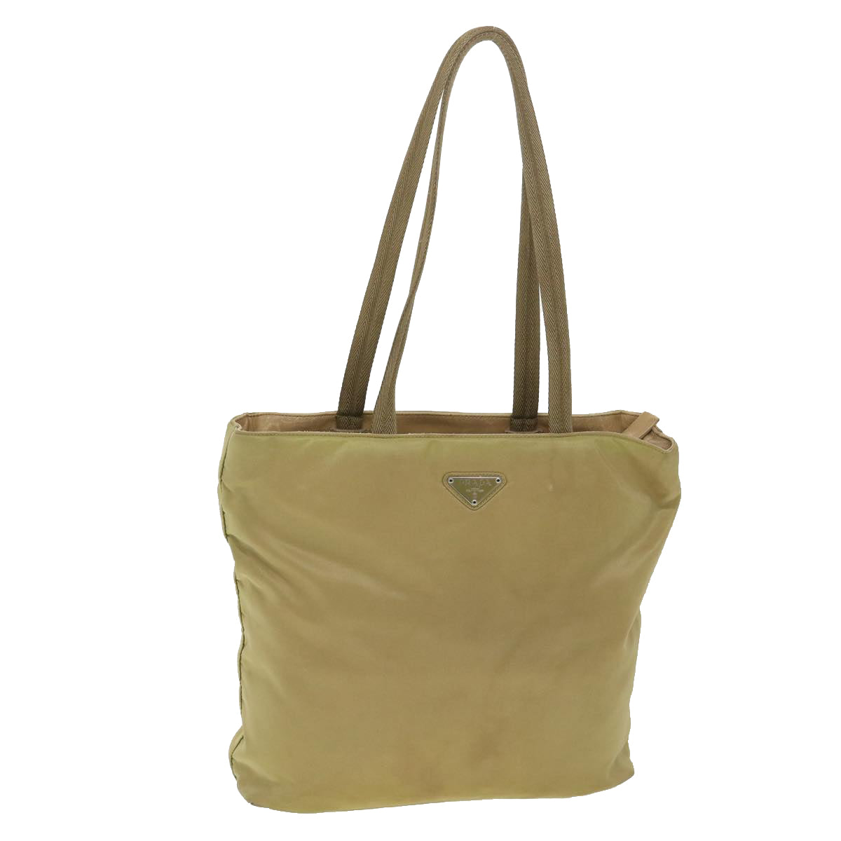 PRADA Shoulder Bag Nylon Khaki Auth 38297
