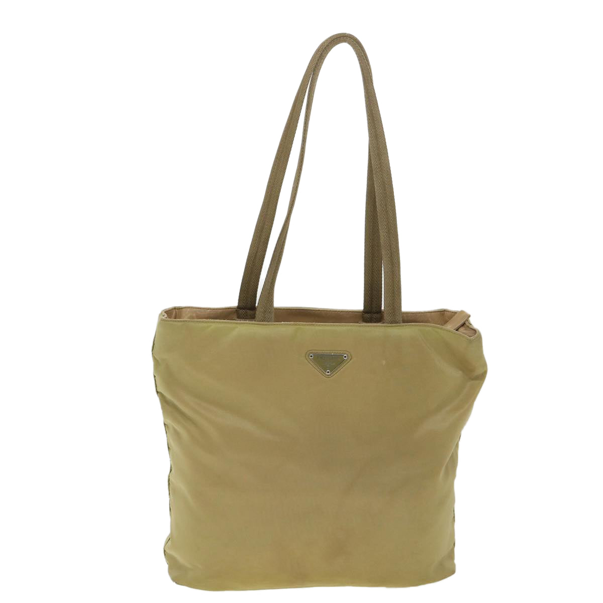 PRADA Shoulder Bag Nylon Khaki Auth 38297