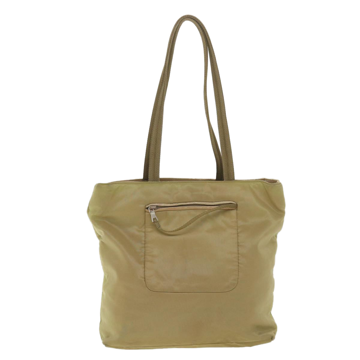 PRADA Shoulder Bag Nylon Khaki Auth 38297 - 0