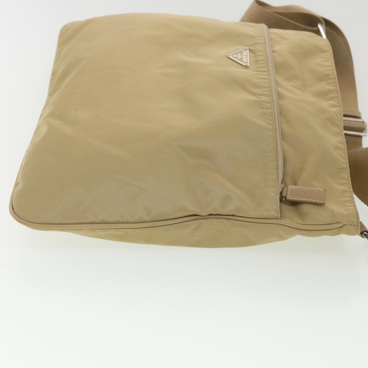 PRADA Shoulder Bag Nylon Khaki Auth 38312