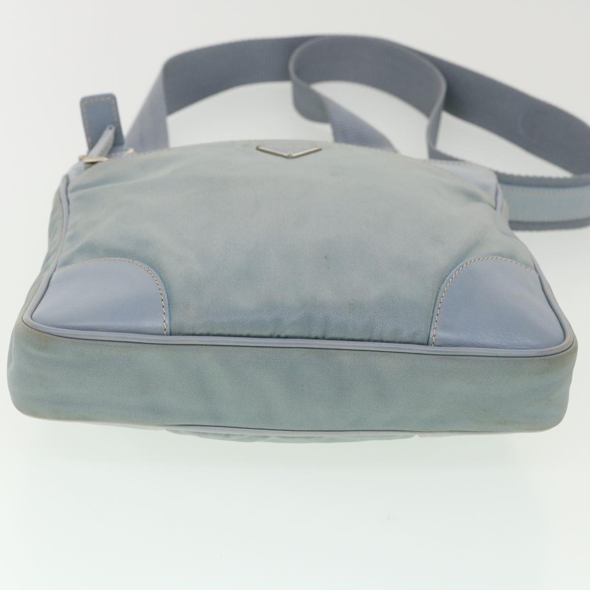 PRADA Shoulder Bag Nylon Light Blue Auth 38317