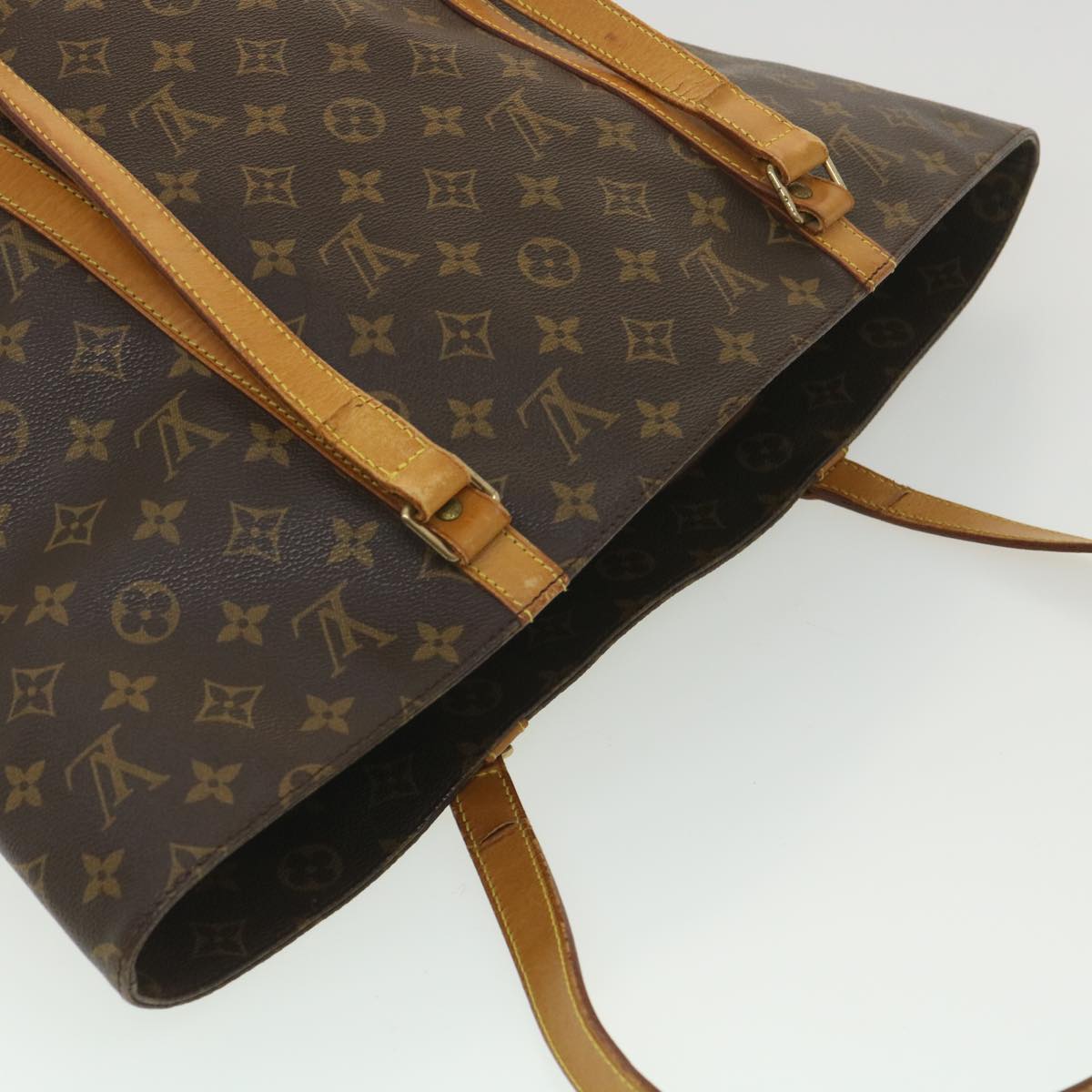 LOUIS VUITTON Monogram Sac Shopping Tote Bag M51108 LV Auth 38337