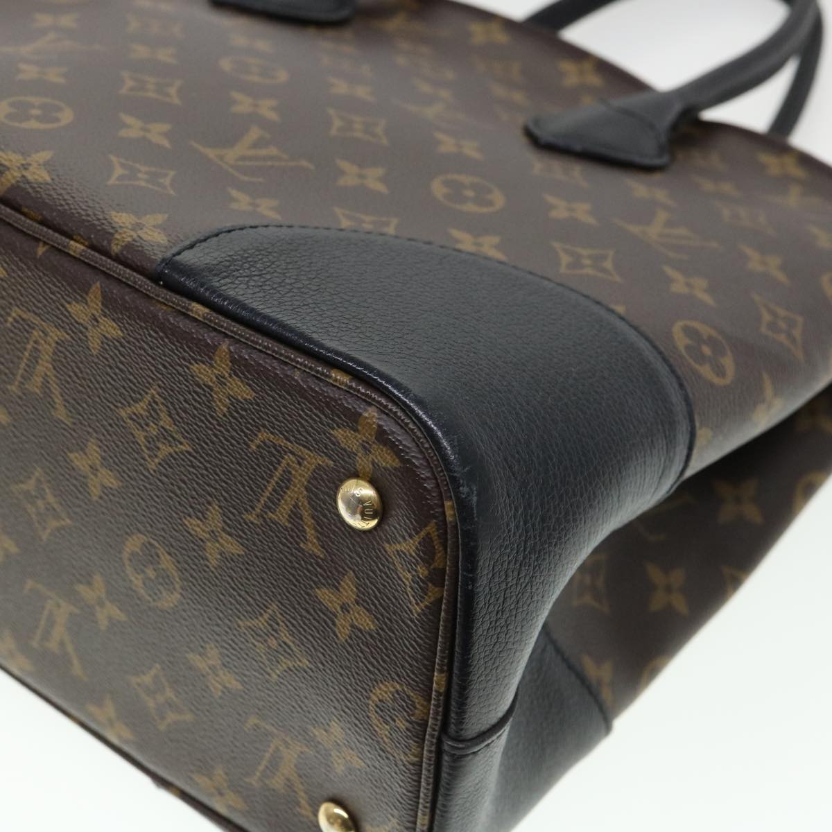 LOUIS VUITTON Monogram Flandrin Tote Bag Black M41595 LV Auth 38344