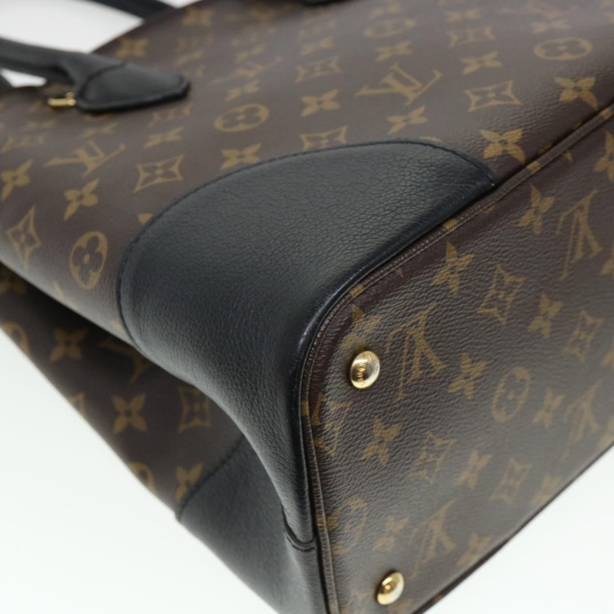 LOUIS VUITTON Monogram Flandrin Tote Bag Black M41595 LV Auth 38344