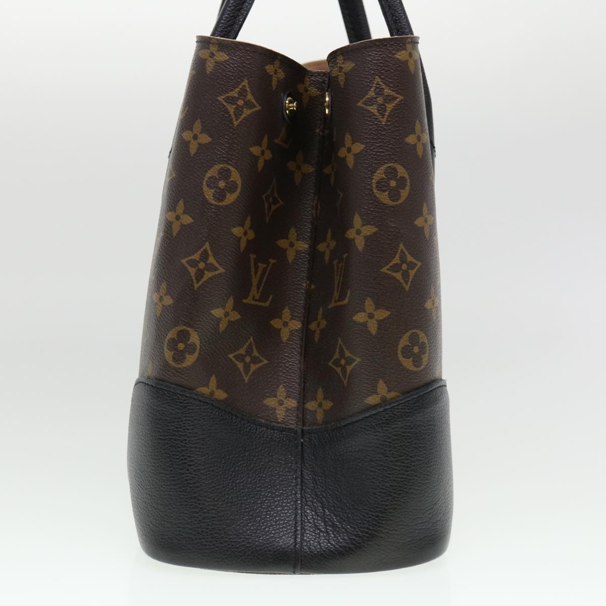 LOUIS VUITTON Monogram Flandrin Tote Bag Black M41595 LV Auth 38344