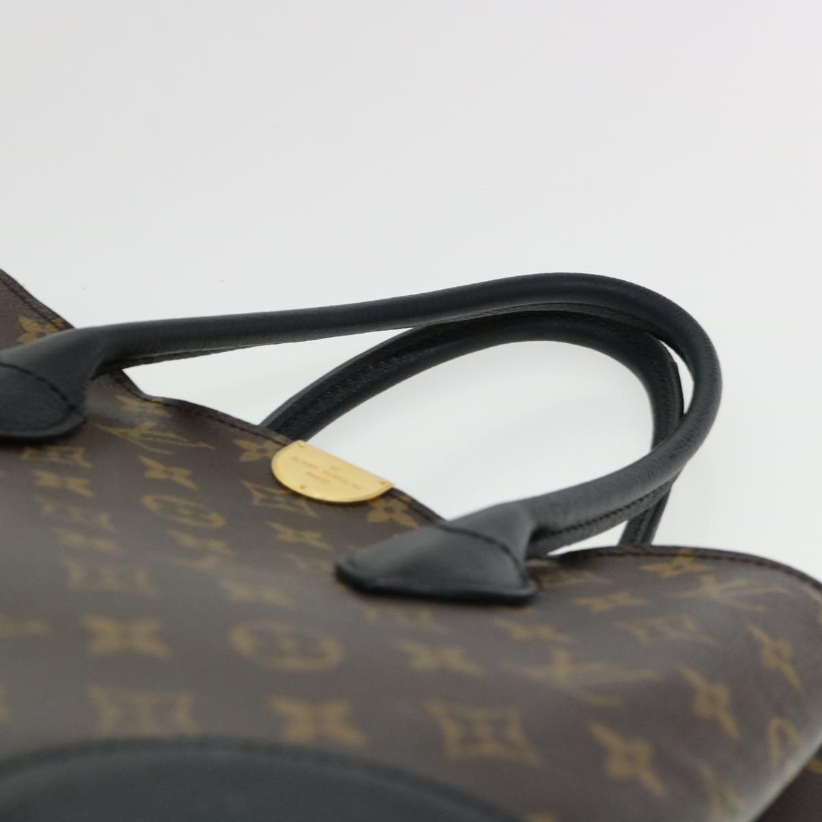 LOUIS VUITTON Monogram Flandrin Tote Bag Black M41595 LV Auth 38344