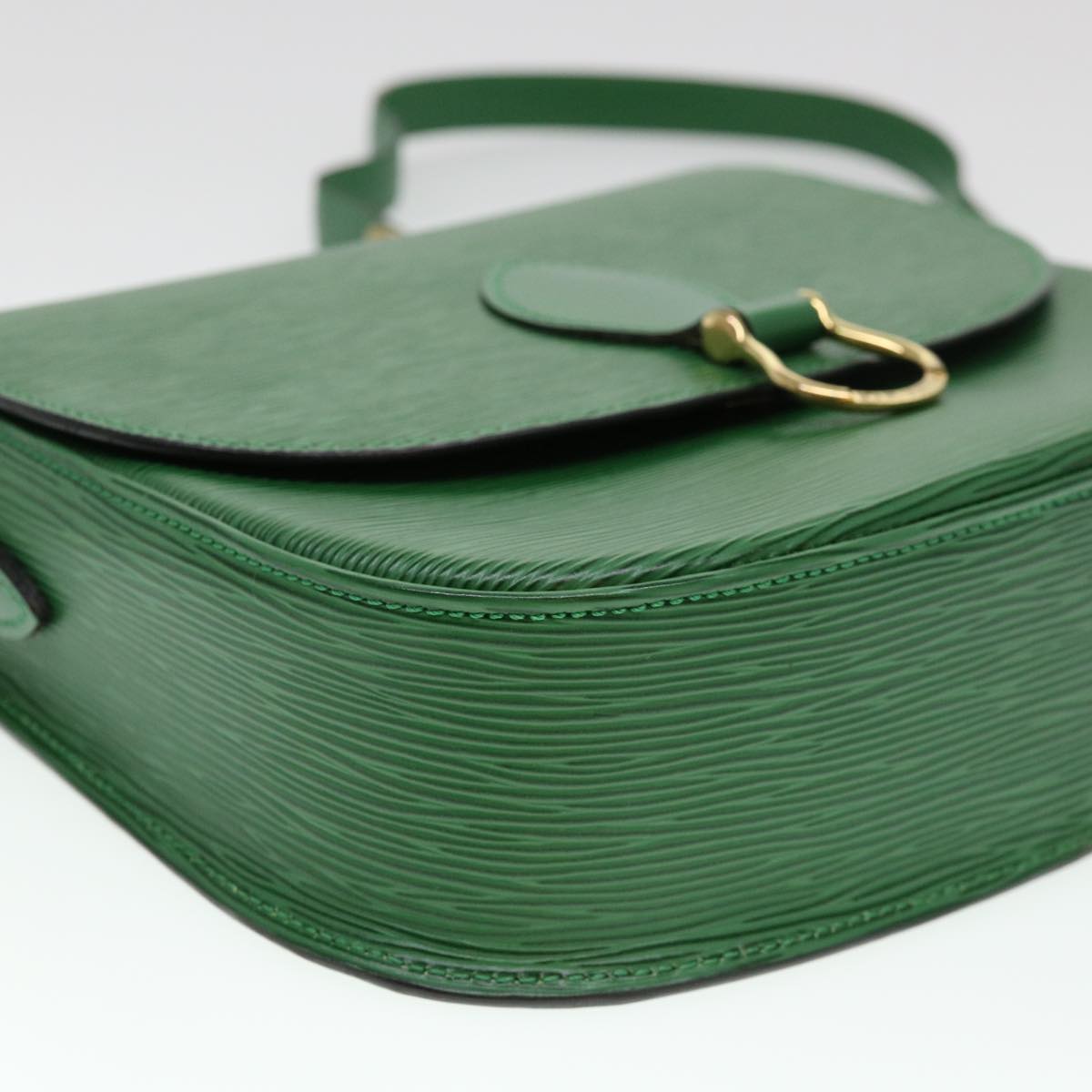 LOUIS VUITTON Epi Saint Cloud GM Shoulder Bag Green M52194 LV Auth 38351