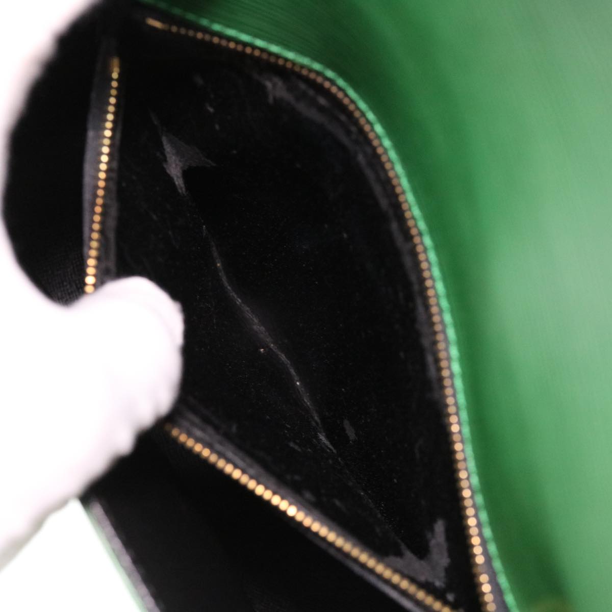 LOUIS VUITTON Epi Saint Cloud GM Shoulder Bag Green M52194 LV Auth 38351