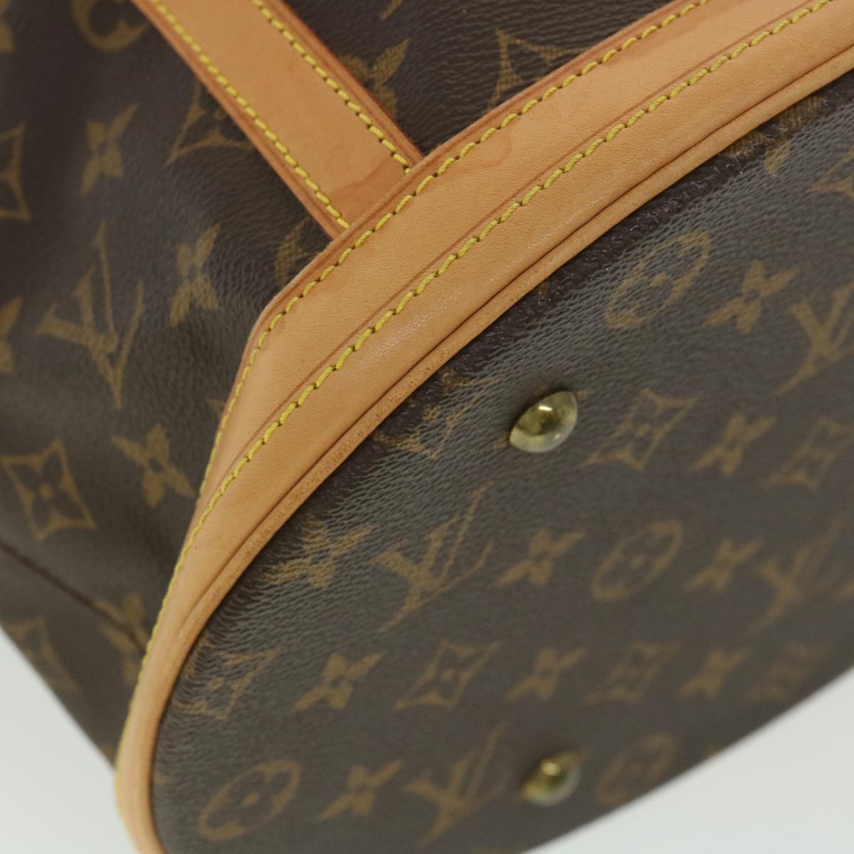 LOUIS VUITTON Monogram Bucket GM Shoulder Bag M42236 LV Auth 38360