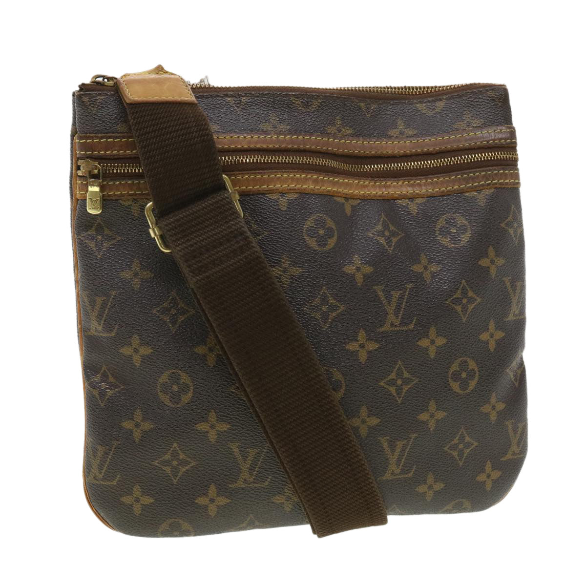 LOUIS VUITTON Monogram Pochette Bosphore Shoulder Bag M40044 LV Auth 38382