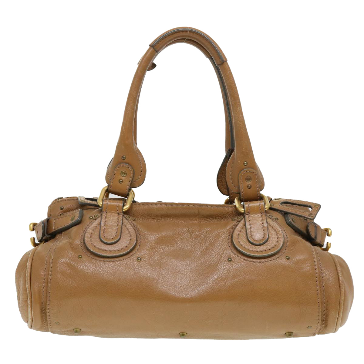 Chloe Paddington Hand Bag Leather Beige 010851 5276 Auth 38388 - 0