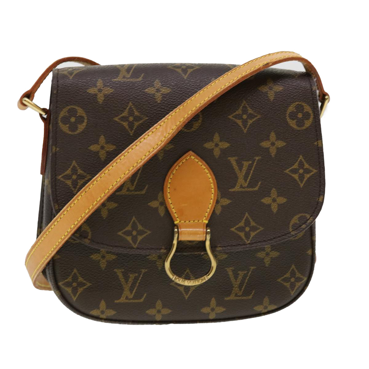 LOUIS VUITTON Monogram Saint Cloud MM Shoulder Bag M51243 LV Auth 38393