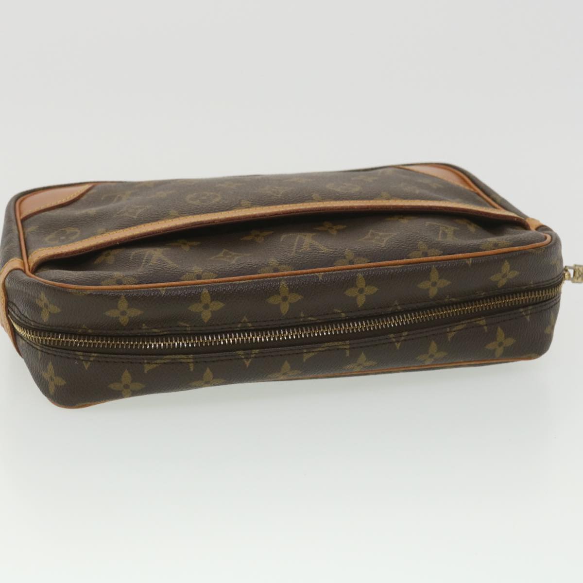 LOUIS VUITTON Monogram Compiegne 28 Clutch Bag M51845 LV Auth 38402