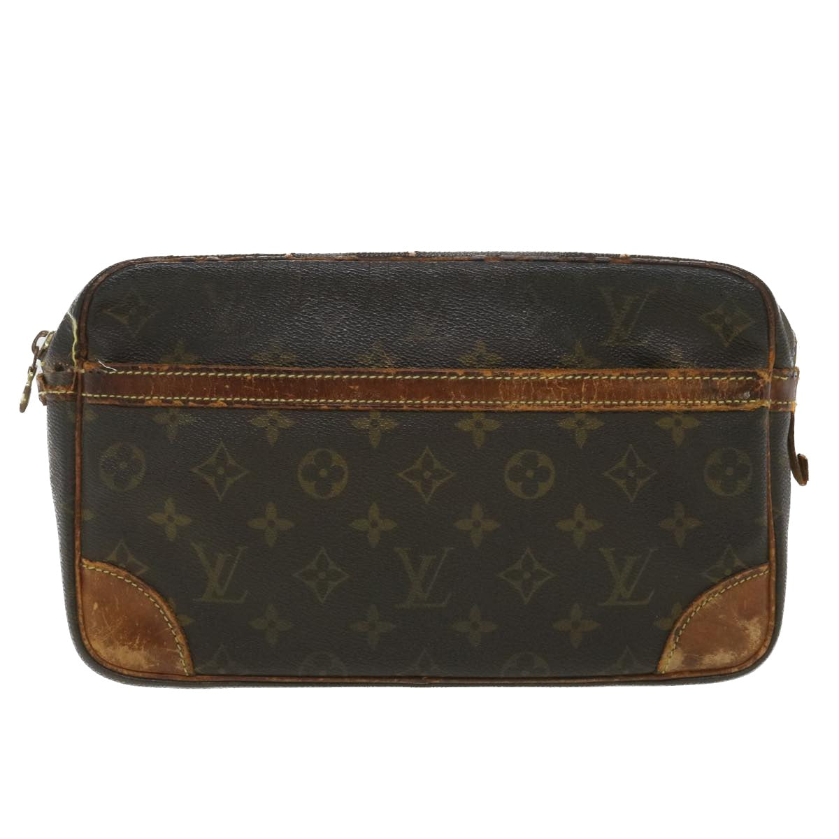 LOUIS VUITTON Monogram Compiegne 28 Clutch Bag M51845 LV Auth 38419