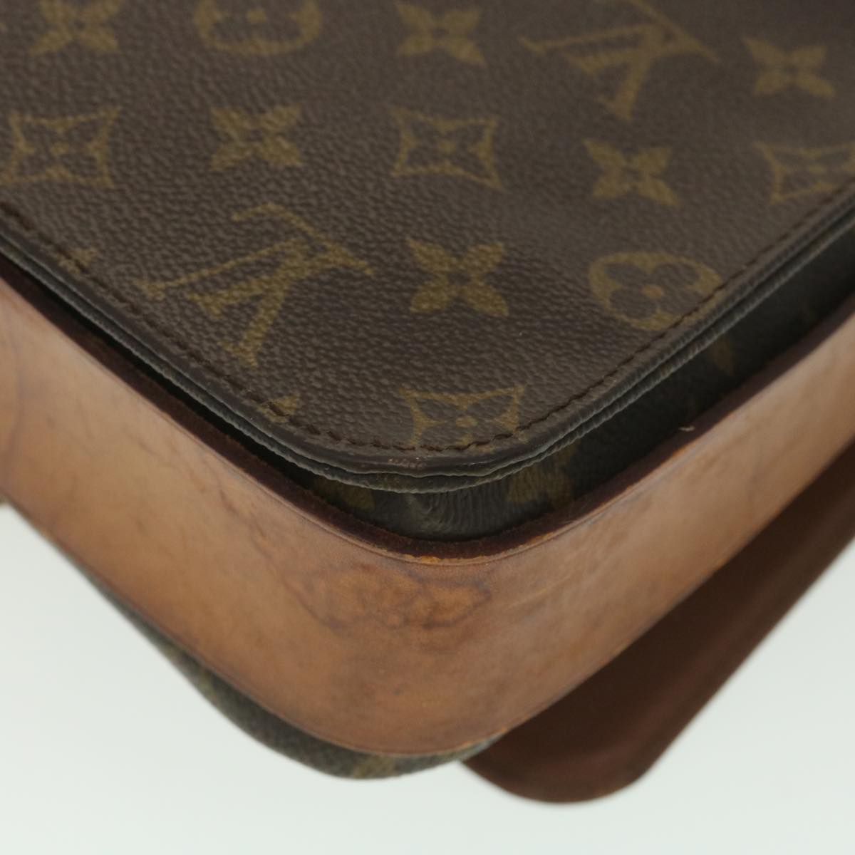 LOUIS VUITTON Monogram Cartouchiere GM Shoulder Bag M51252 LV Auth 38423