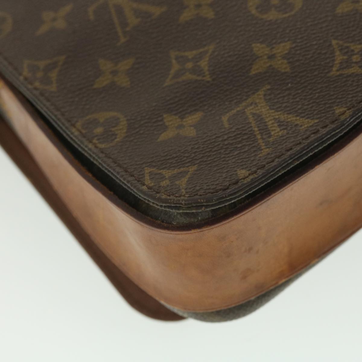 LOUIS VUITTON Monogram Cartouchiere GM Shoulder Bag M51252 LV Auth 38423