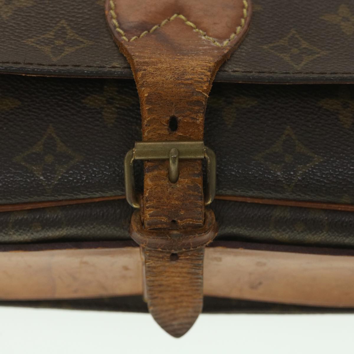 LOUIS VUITTON Monogram Cartouchiere GM Shoulder Bag M51252 LV Auth 38423